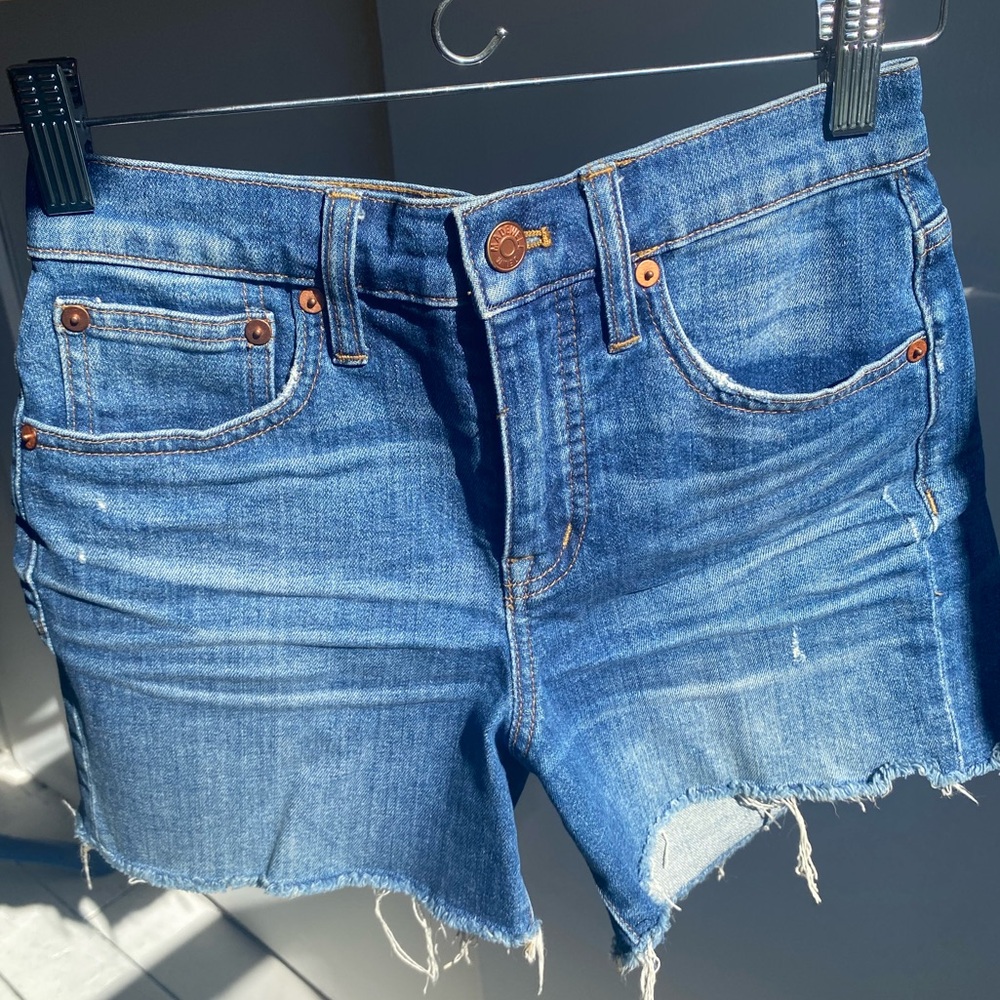 Blue Madewell Denim Cutoff Shorts